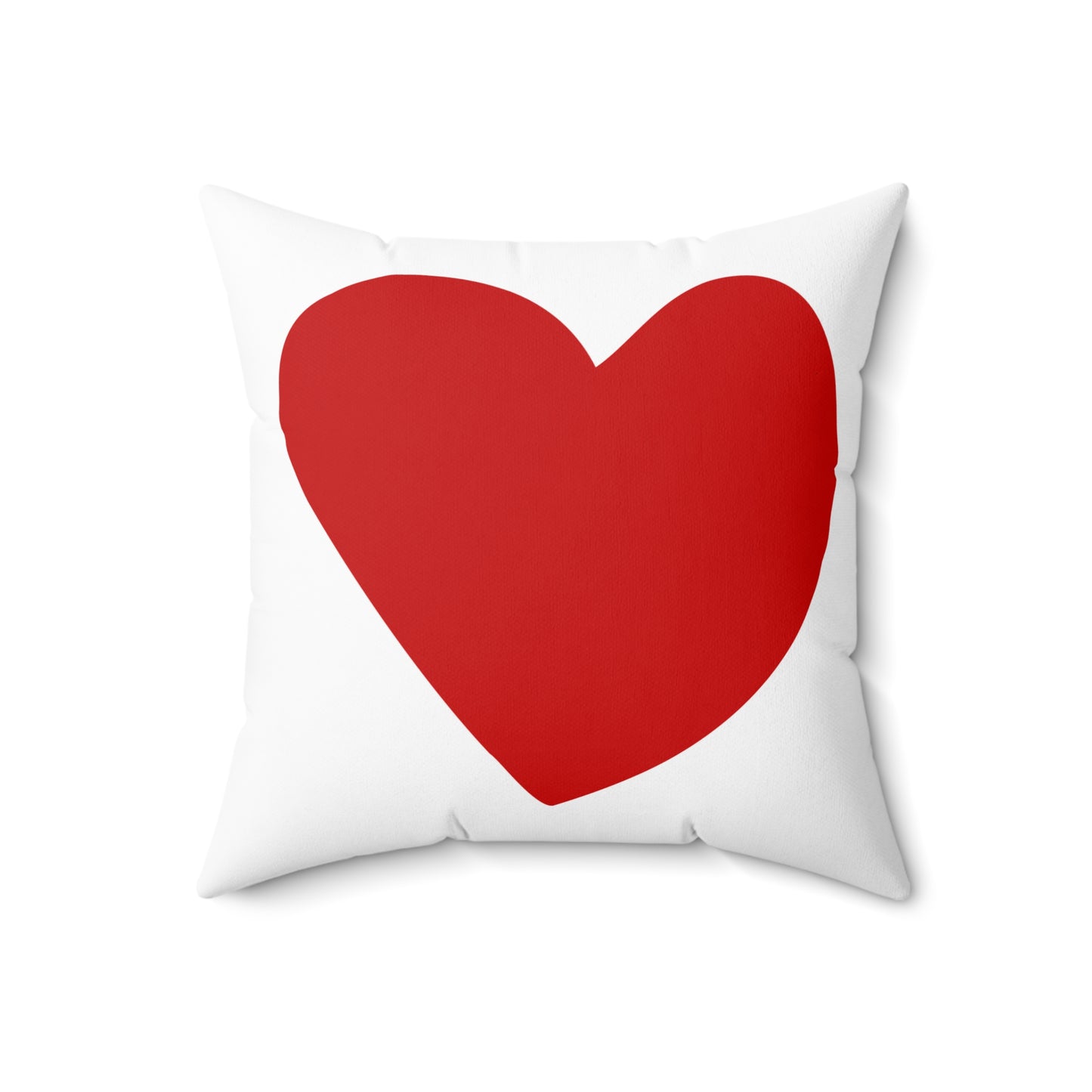 Red Heart Square Pillow