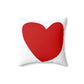 Red Heart Square Pillow